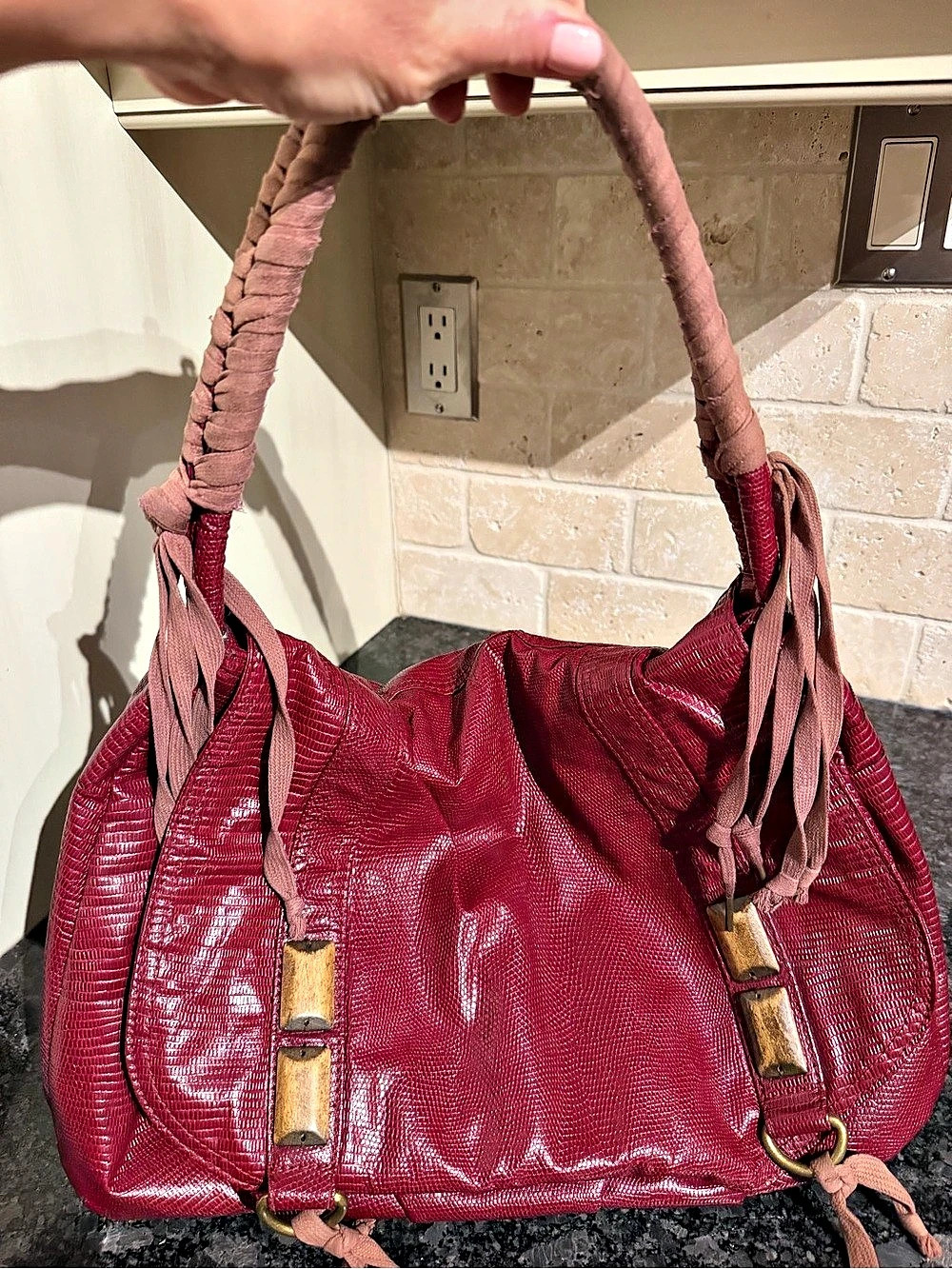 Matt & Nat Burgundy Hobo Genuine Vegan Leather Bag